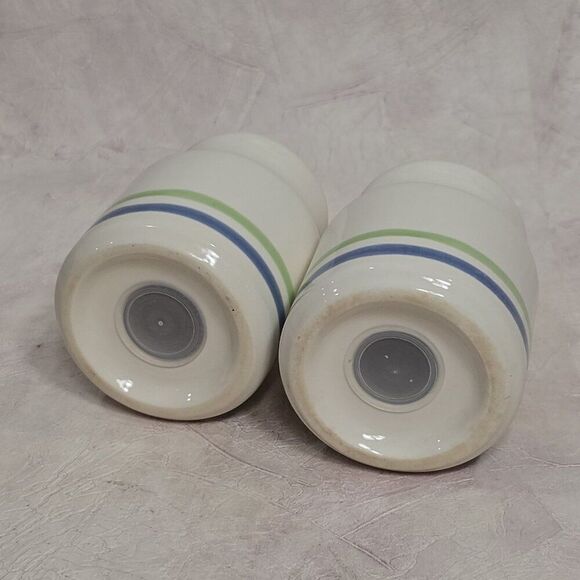 PFALTZGRAFF Cloverhill Bands Salt & Pepper Shaker Set -  3/6 Holes USA - Picture 4 of 5